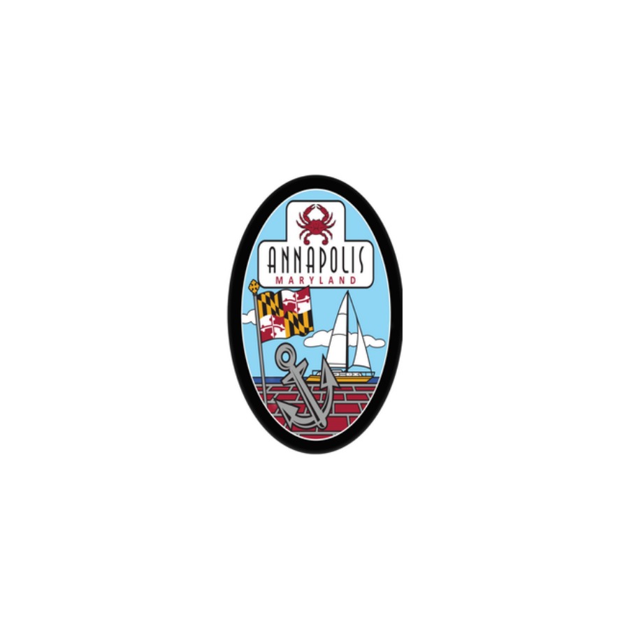 [65600] ANNAPOLIS DOCK OVAL MAGNET EPOXY