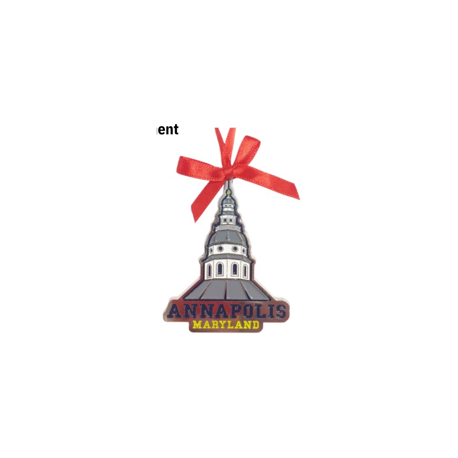METAL ALLOY ORNAMENT ANNAPOLIS DOME