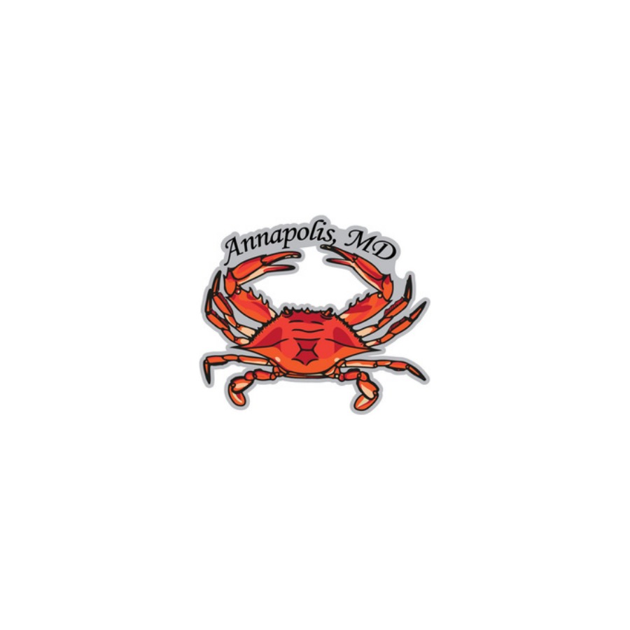 ANNAPOLIS RED CRAB FOIL DECO MAGNET