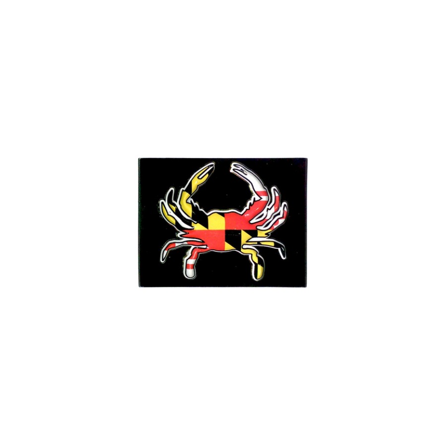 [66005] EMBOSSED MAGNET FLAG CRAB