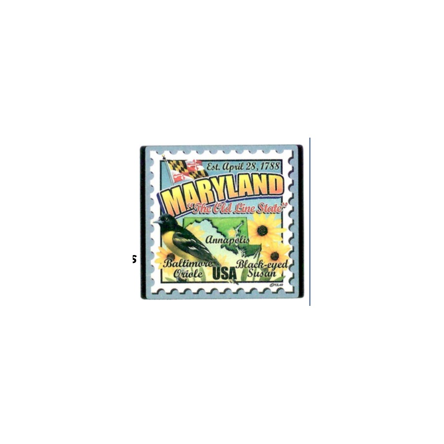[66009] STAMP MAGNET MARYLAND 822415660095
