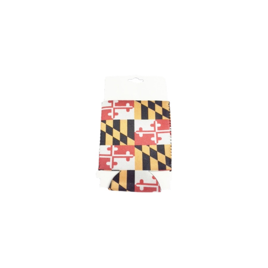 CAN COOLER MD FLAG NEOPRENE