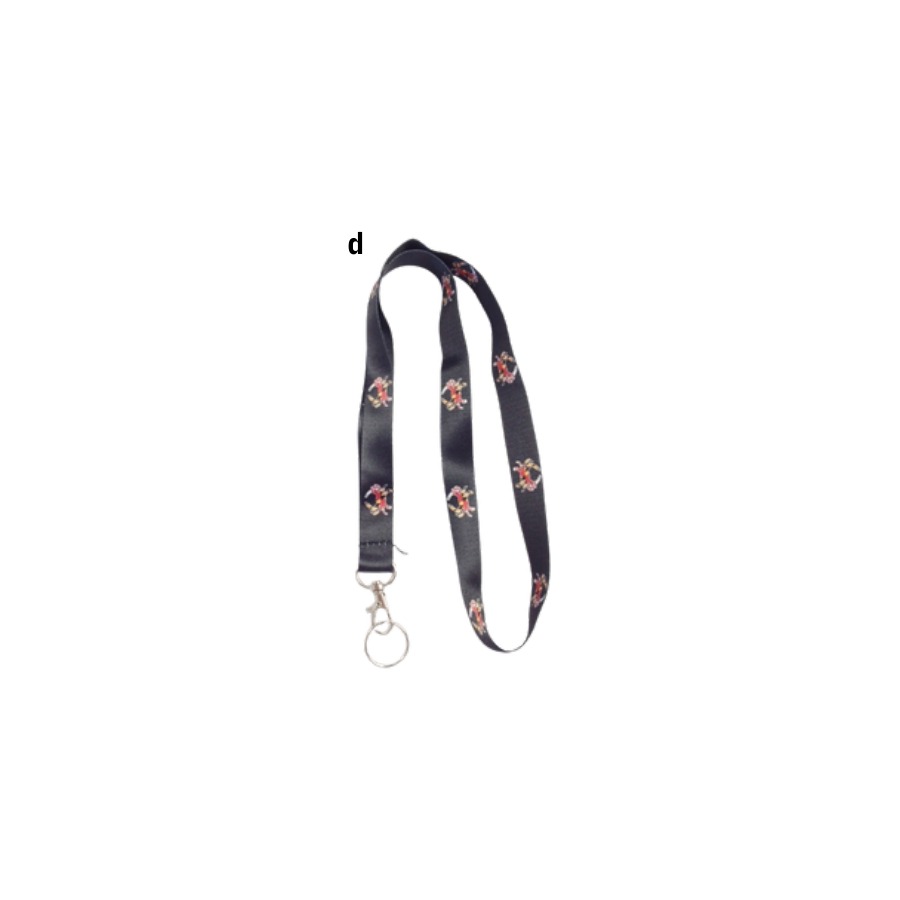 NECK CORD LANYARD MARYLAND CRAB FLAG BC