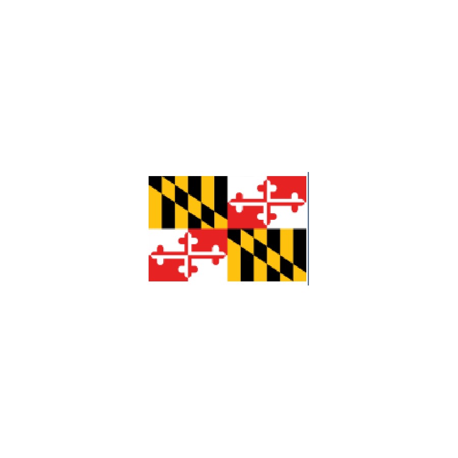 FLAG MD 3'X5' NYLON MARYLAND