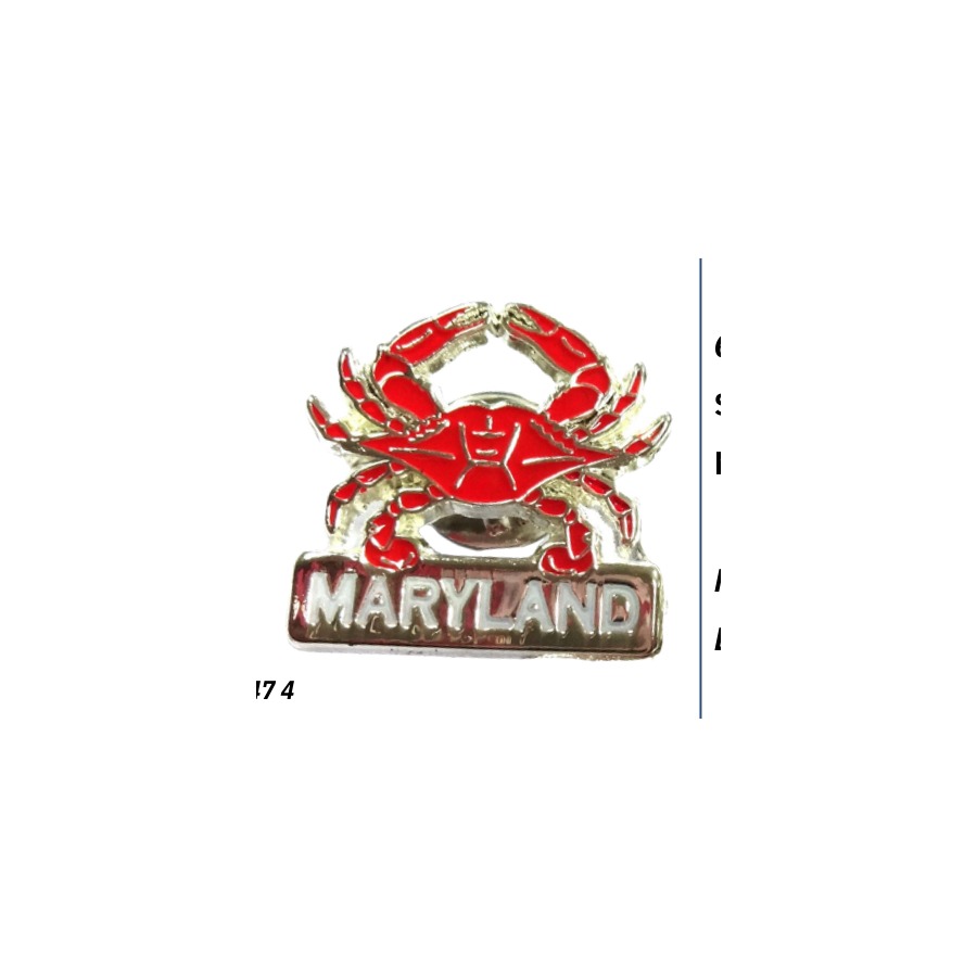 [66147] TAC PIN MD RED CRAB