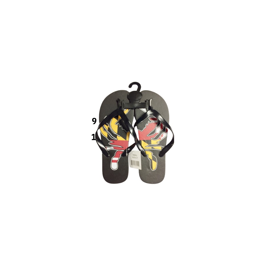 [66204] BIG MD CRAB FLAG FLIP FLOP MEDIUM 27.3CM