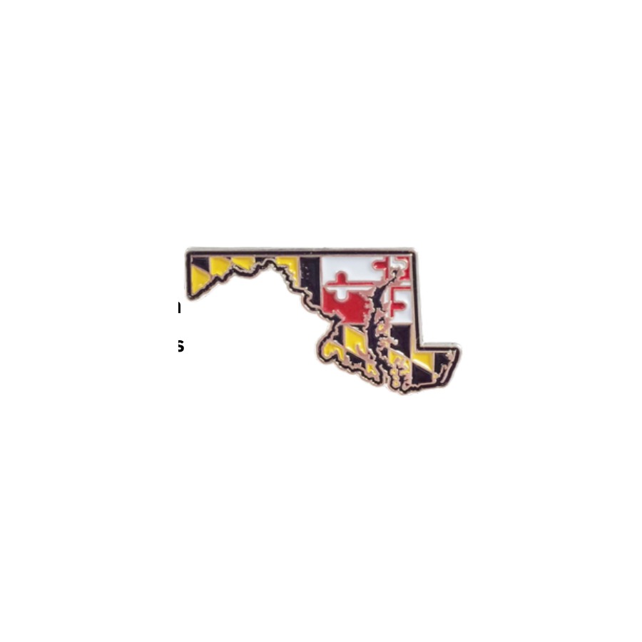 TAC PIN MD FLAG STATE OUTLINE