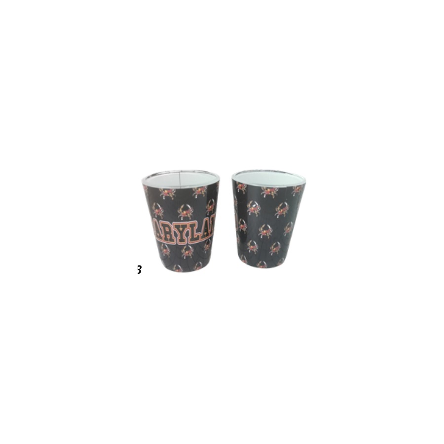 [66293] SHOT BLACK MD CRAB FLAG PATTERN FULL WRAP PHOTO PROCESS