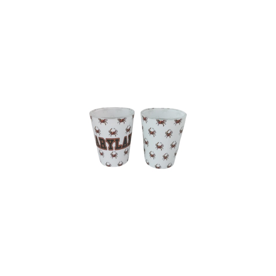 [66294] SHOT WHITE MD CRAB FLAG PATTERN FULL WRAP PHOTO PROCESS