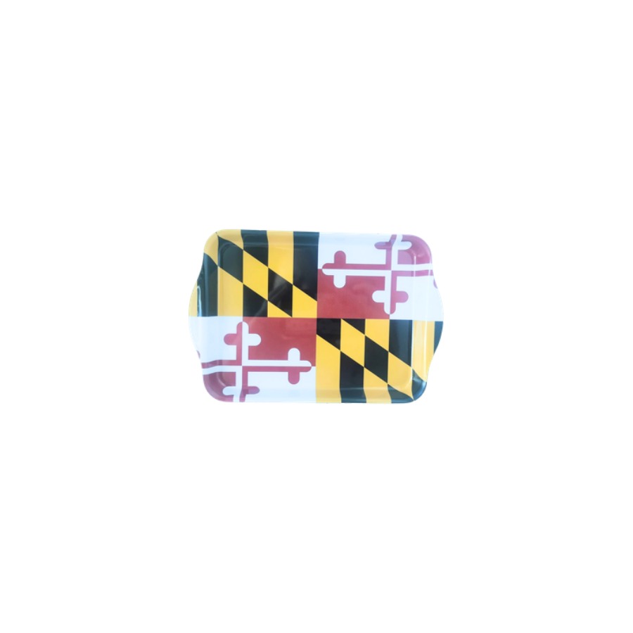 [66311] SMALL METAL TRAY MD FLAG 8"x5"