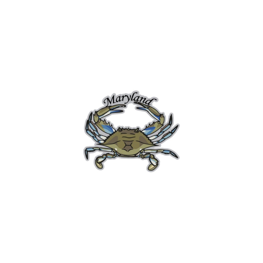 MD NATURAL BLUE CRAB FOIL DECO MAGNET