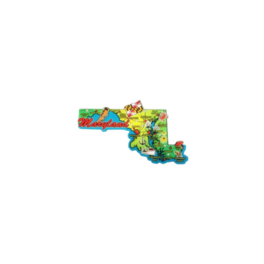 [66605] DECOWOOD MAGNET MARYLAND COLLAGE MD