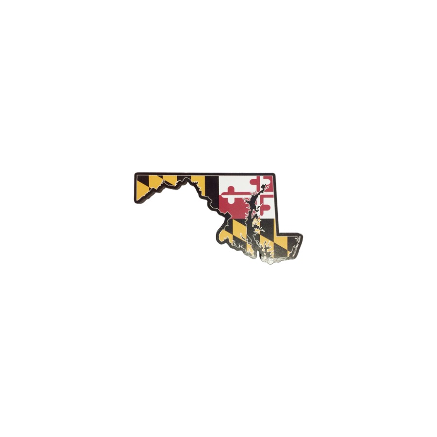 [66607] MD FLAG STATE OUTLINE DECO MAG