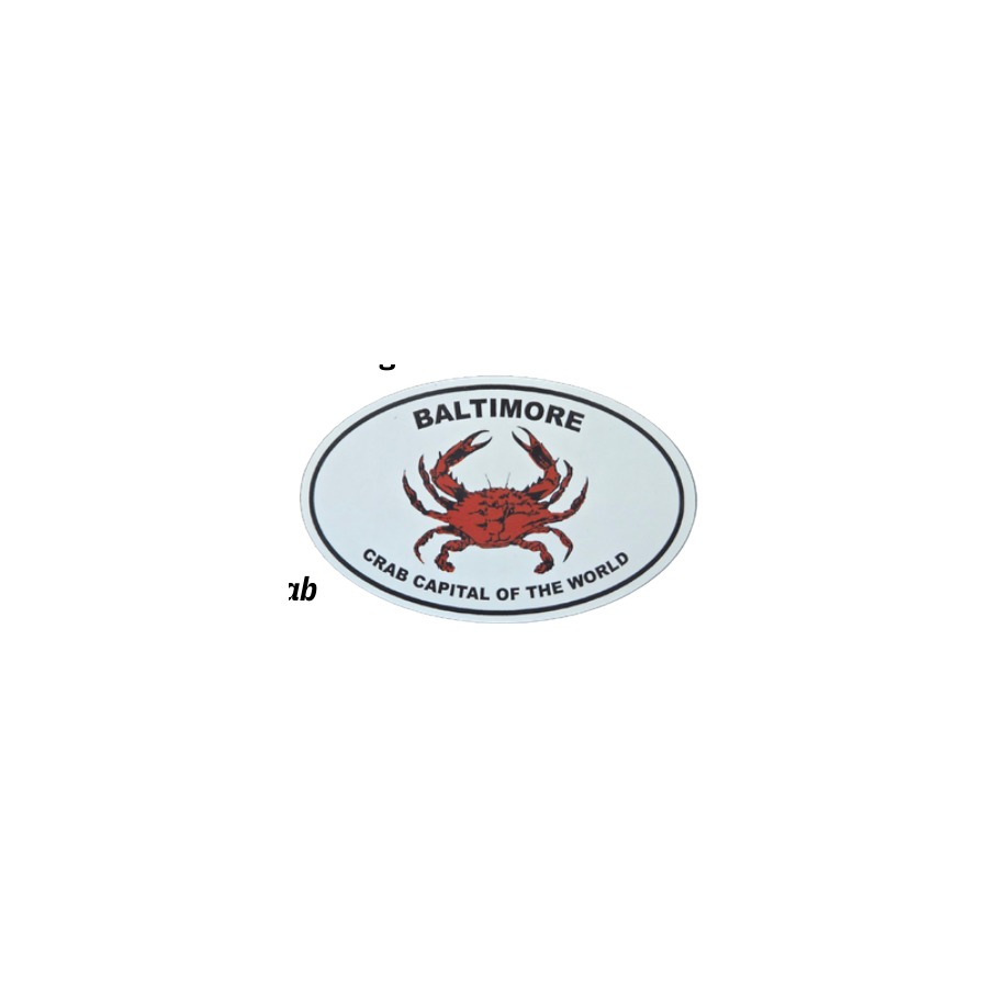 [66803] DECO MAGNET BALTIMORE CRAB CAPITOL THIN OVAL