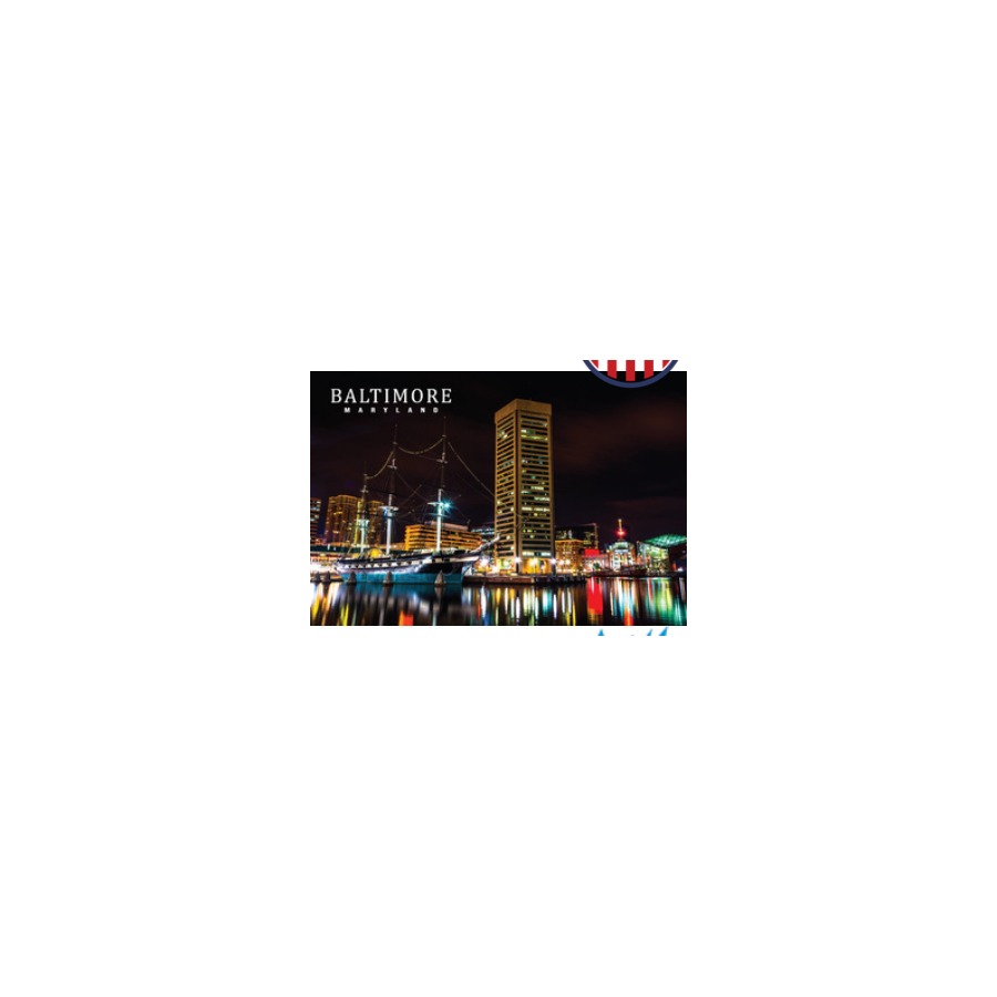 [66900] POST CARD MD FLAG GREETINGS