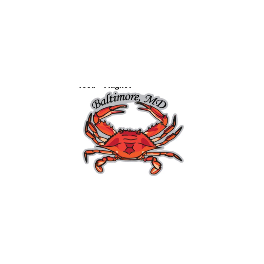 BALTIMORE RED CRAB FOIL DECO MAGNET