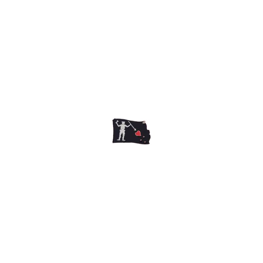 [71246] TAC PIN BLACKBEARD PIRATE FLAG