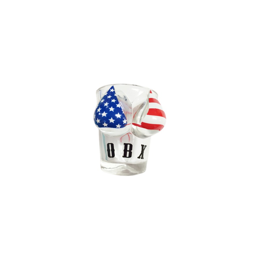 [74020] SHOT BIKINI TOP USA FLAG OBX