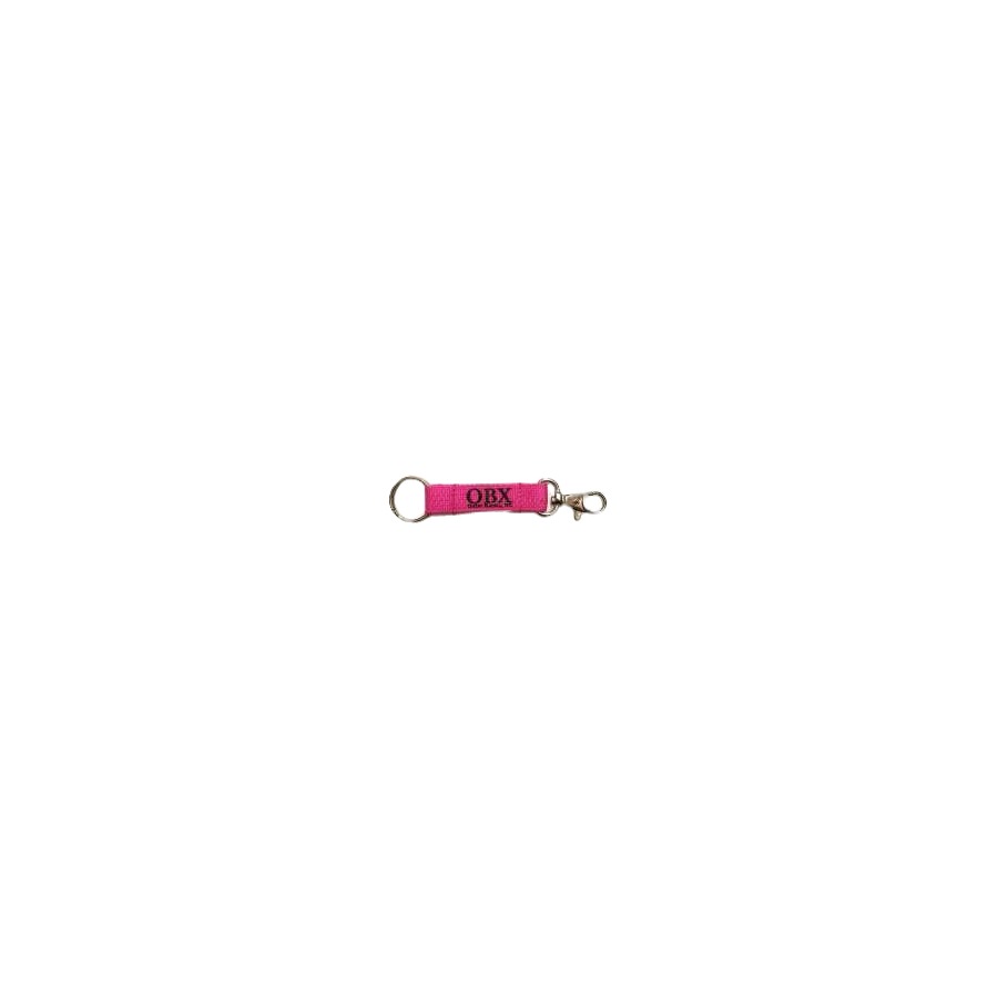 [74086] KEY RING LANYARD OBX NEON PINK W/ BLACK IMPRINT