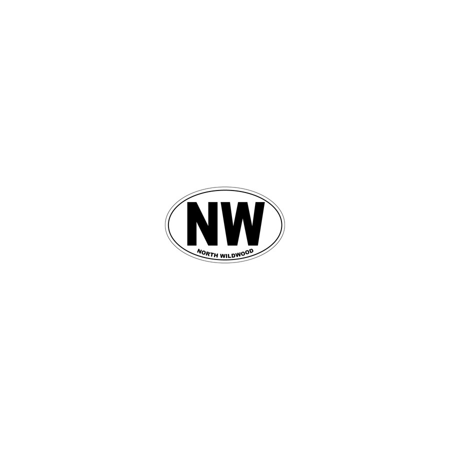 [75862] STICKER OVAL NW NORTH WILDWOOD