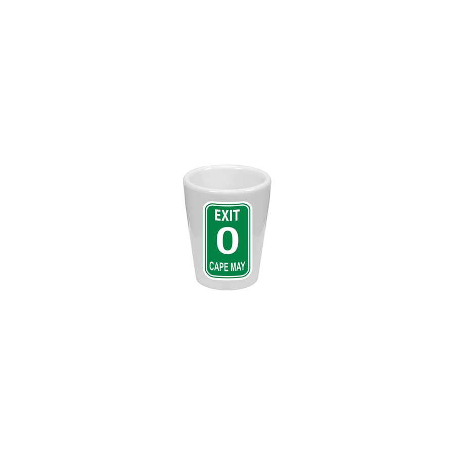 EXIT 0 CAPE MAY FULL WRAP CERAMIC SHOT CUP
