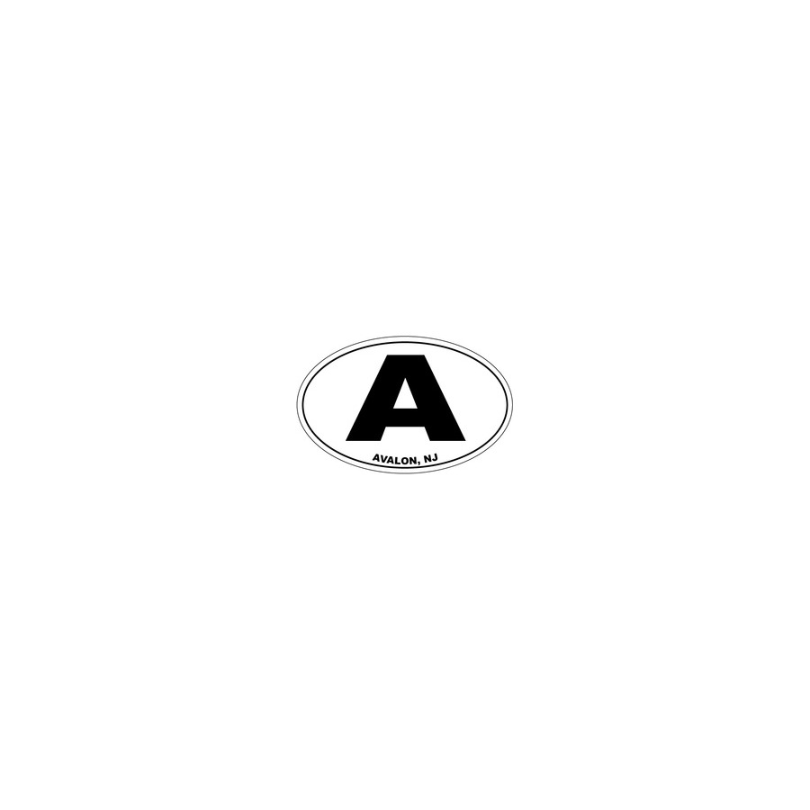[76362] STICKER OVAL A (AVALON)