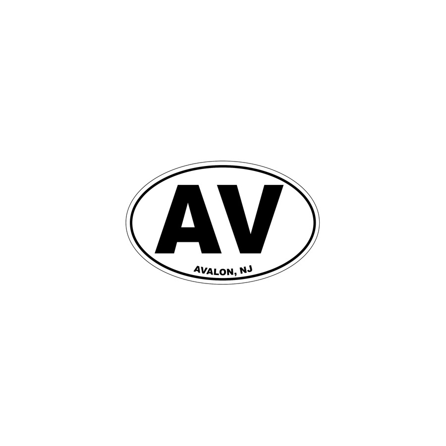 [76363] STICKER OVAL AV AVALON, NJ