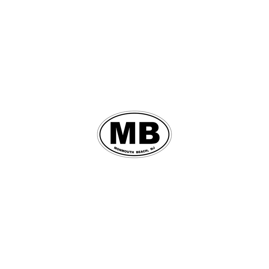 [76464] MB OVAL MONMOUTH BEACH NJ STKR