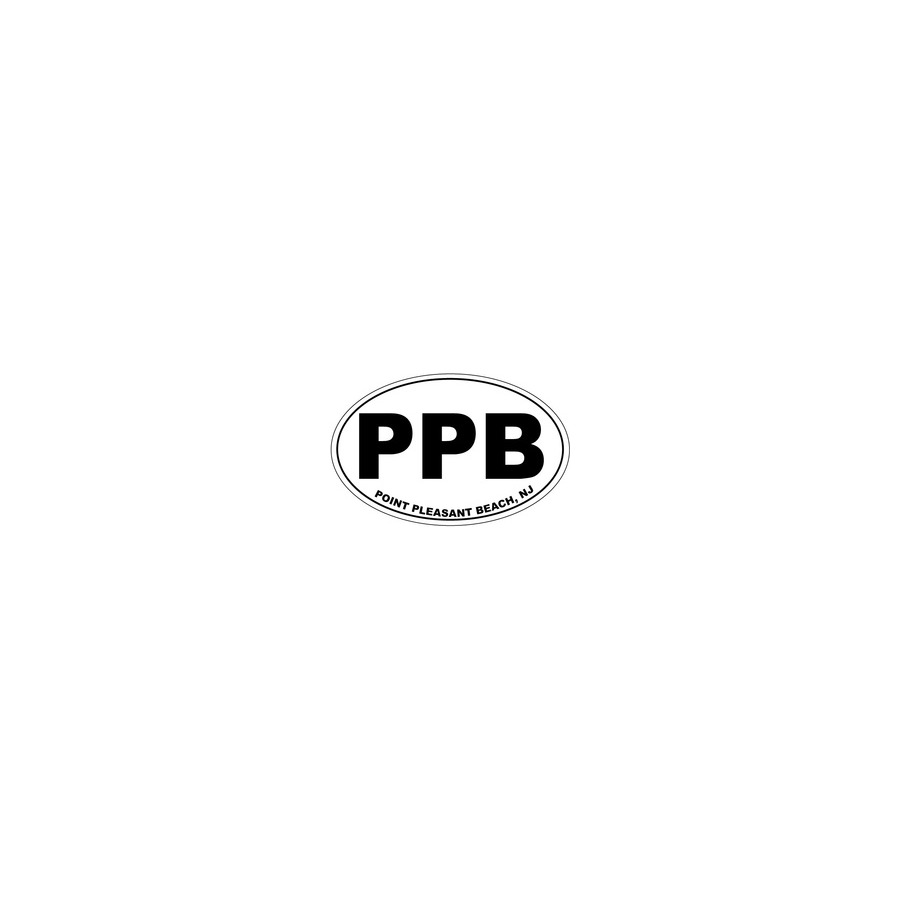 [76663] CAR MAGNET PPB (POINT PL BCH) OVAL