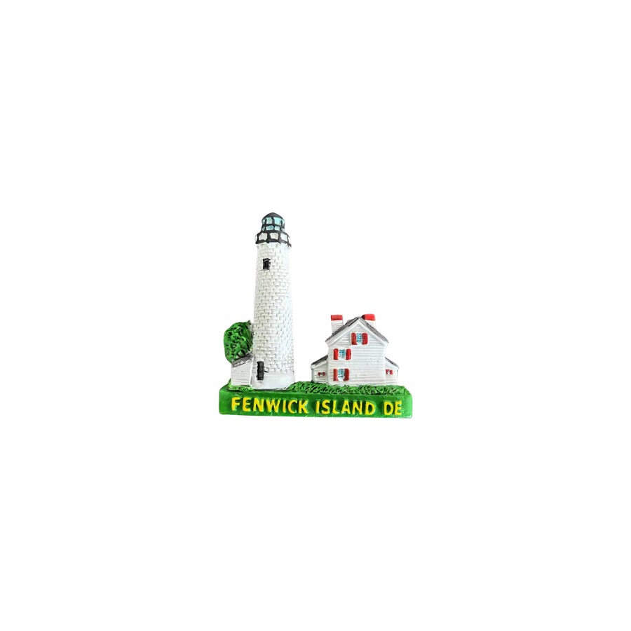 FENWICK ISLAND LIGHTHOUSE MAGNET RESIN