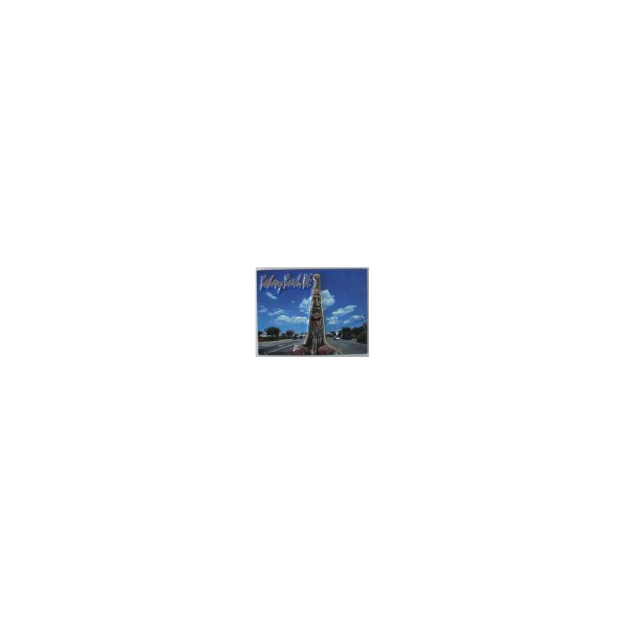 [77404] PVC EMBOSSED MAGNET BETHANY BEACH TOTEM WITH GOLD HIGHLIGHTS