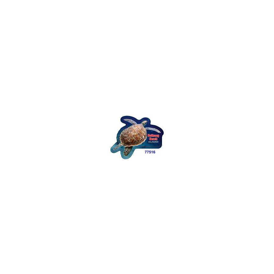 [77516] TURTLE BETHANY BEACH DE MAGNET DIE CUT EPOXY