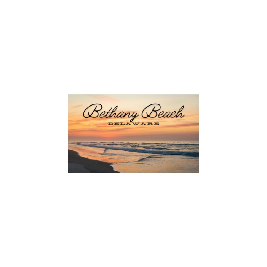 POSTCARD BETHANY BEACH SUNSET WAVES