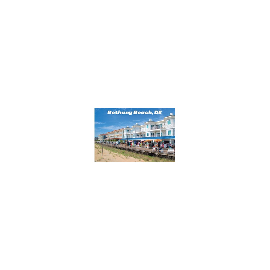 [77530] BB BOARDWALK BETHANY BEACH 2X3 METAL MAGNET