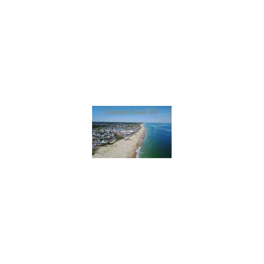 [77531] BB AERIAL VIEW BETHANY BEACH 2X3 METAL MAGNET