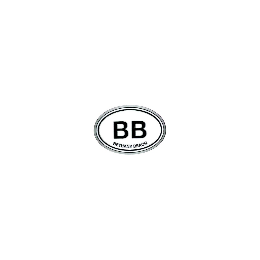 [77601] THIN DECO MAGNET OVAL BETHANY BEACH