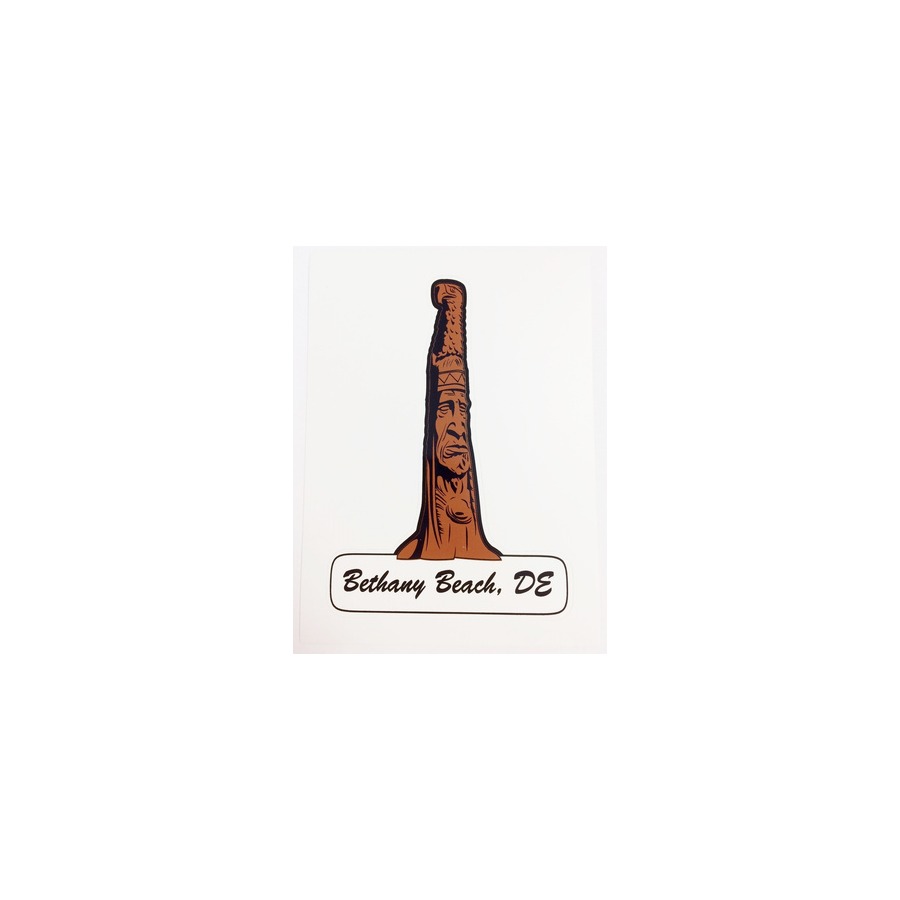 STICKER DIE CUT TOTEM BETHANY BEACH