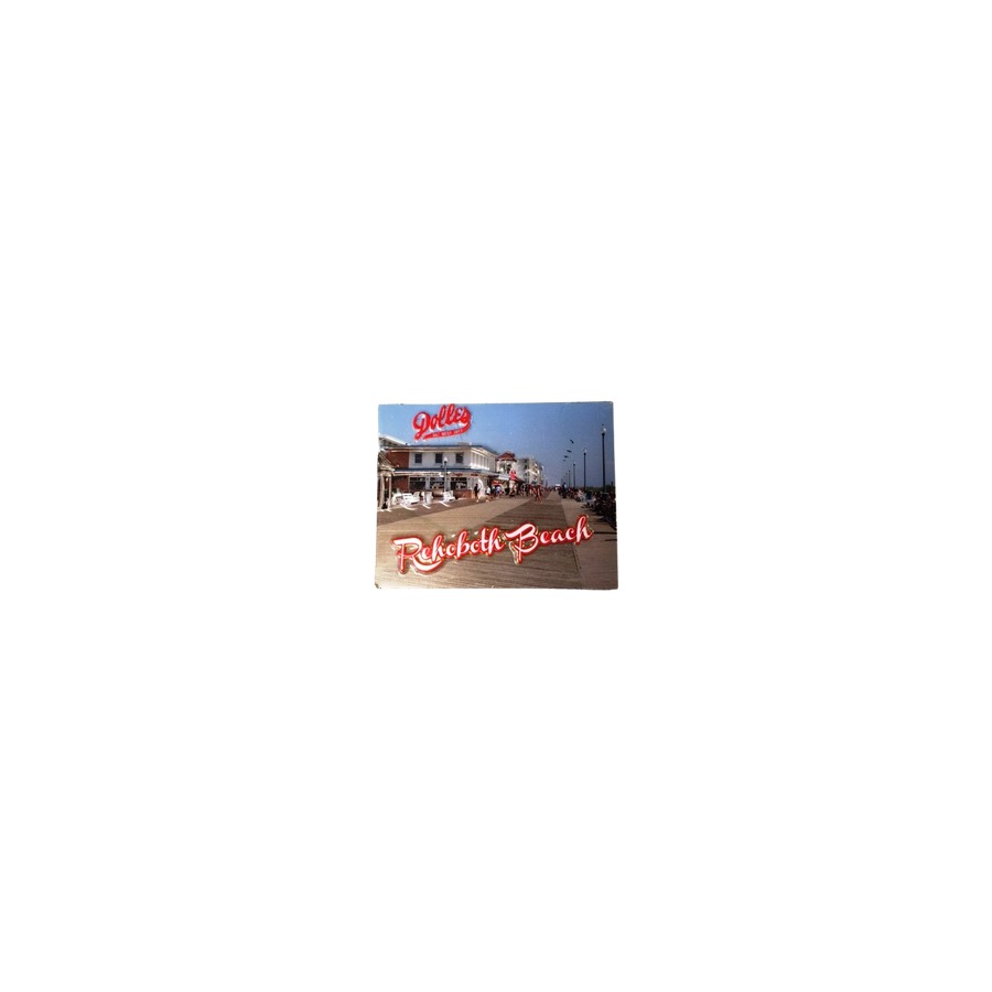 MAGNET PVC EMBOSSED REHOBOTH BEACH BOARDWALK DOLLES