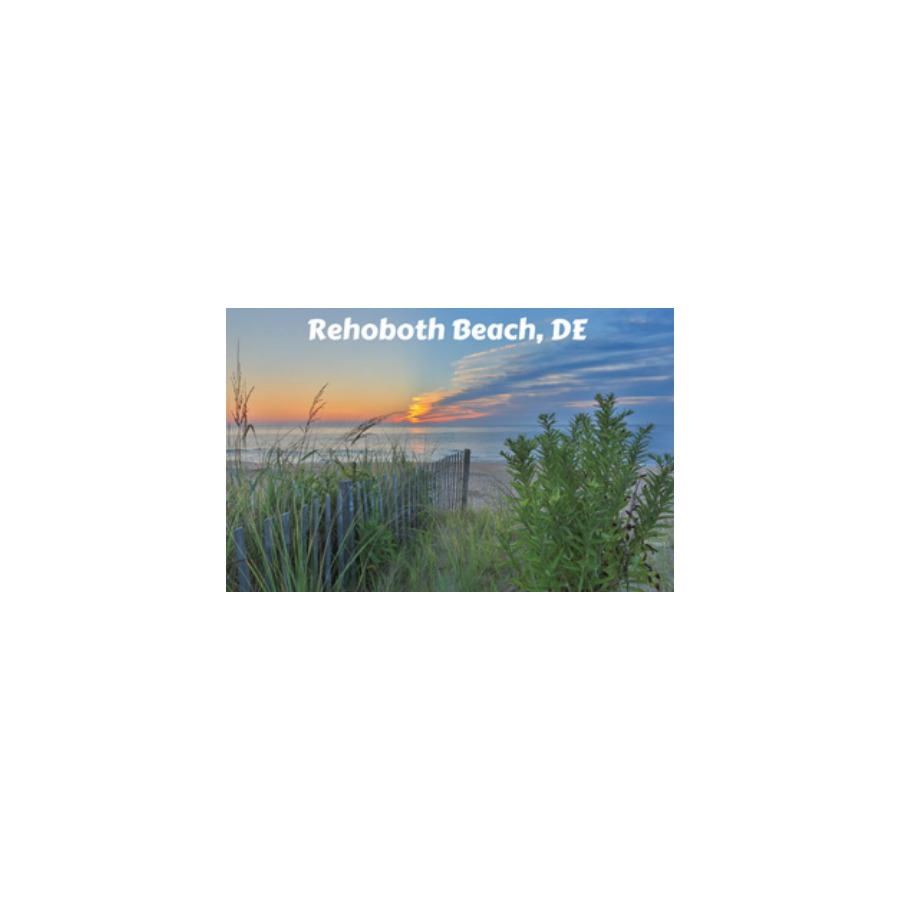 POSTCARD REHOBOTH BEACH SUNSET DUNES
