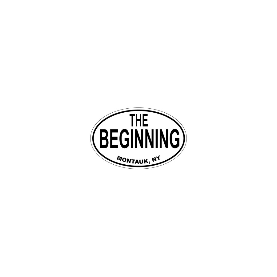 [78362] STICKER OVAL THE BEGINNING