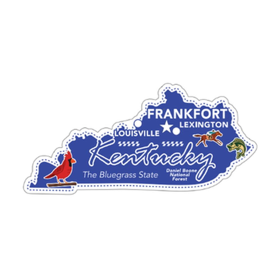 KY - FOIL DECO STATE MAGNET KENTUCKY OUTLNE