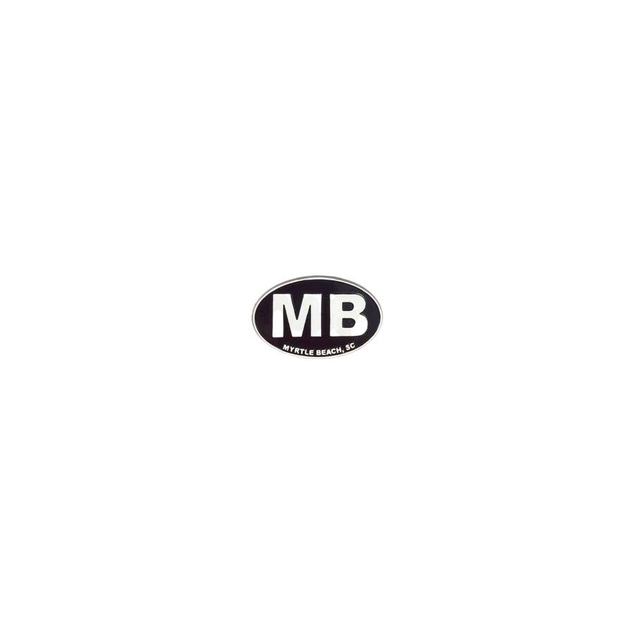 [82808] MAGNET MB BLACK W WHITE IMPRINT