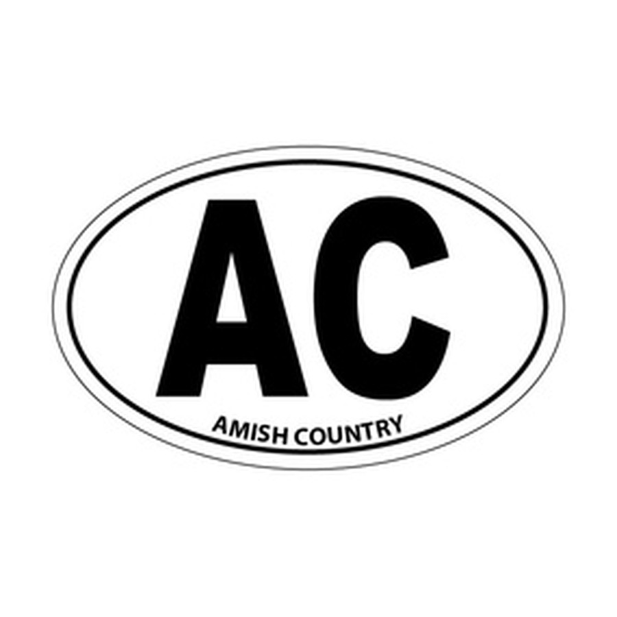 [84462] STICKER OVL AC (AMISH COUNTRY)