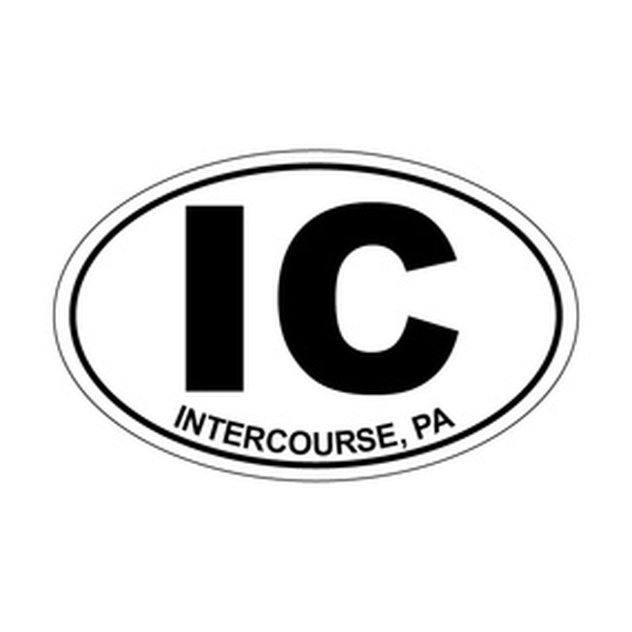[85762] OVAL STCKR IC INTERCOURSE PA
