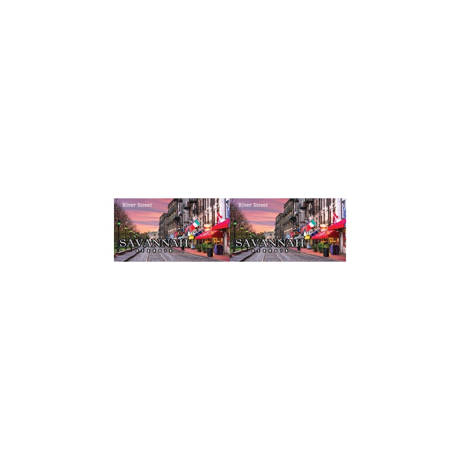 [86310] SHOT SAVANNAH RIVER STREET SUNSET FULL WRAP PHOTO PROCESS