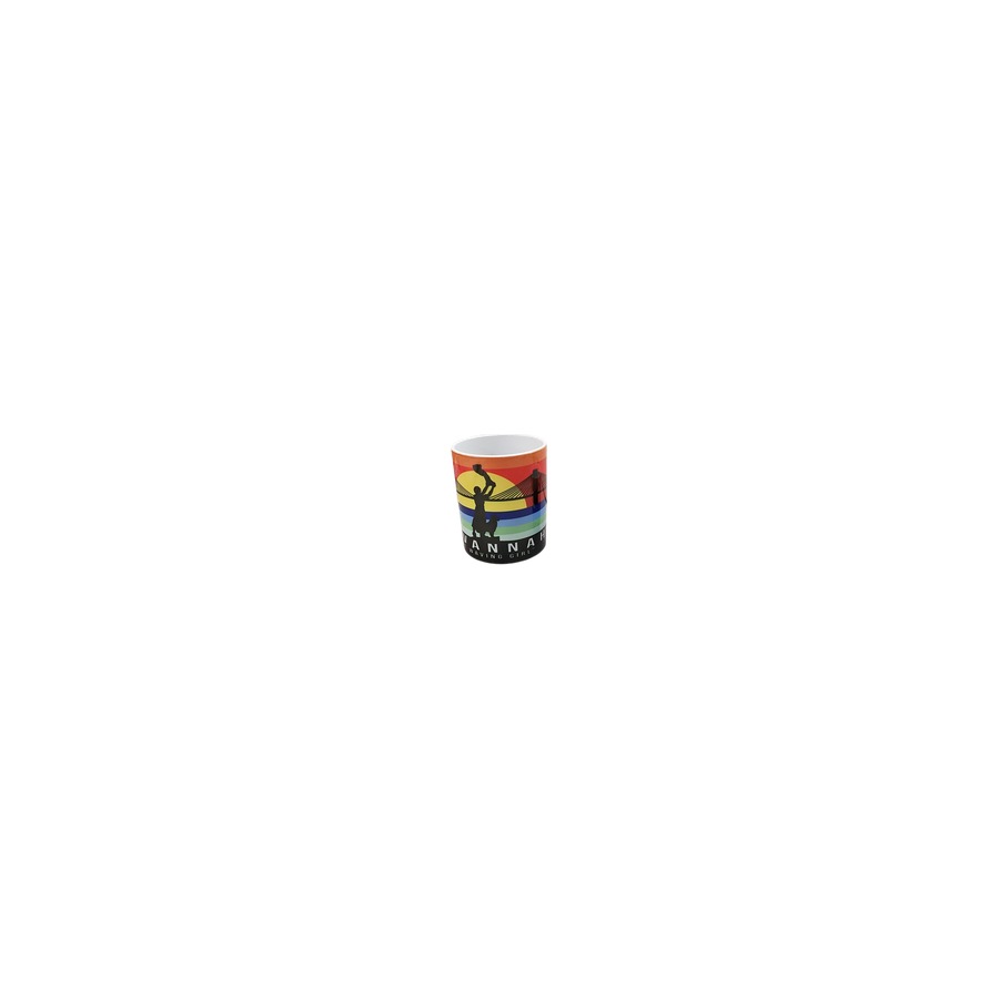 SUNSET SAVANNAH WAVING GIRL / BRIDGE FULL WRAP MUG 11OZ