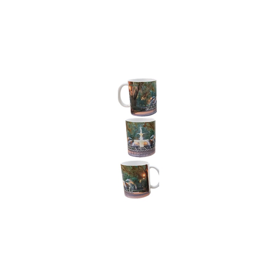 SAVANNAH FORSYTH PARK FOUNTAIN FULL WRAP MUG 11OZ