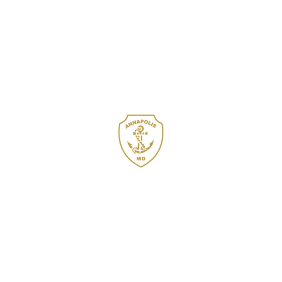 SHIELD ANNAPOLIS ANCHOR WHITE GOLD