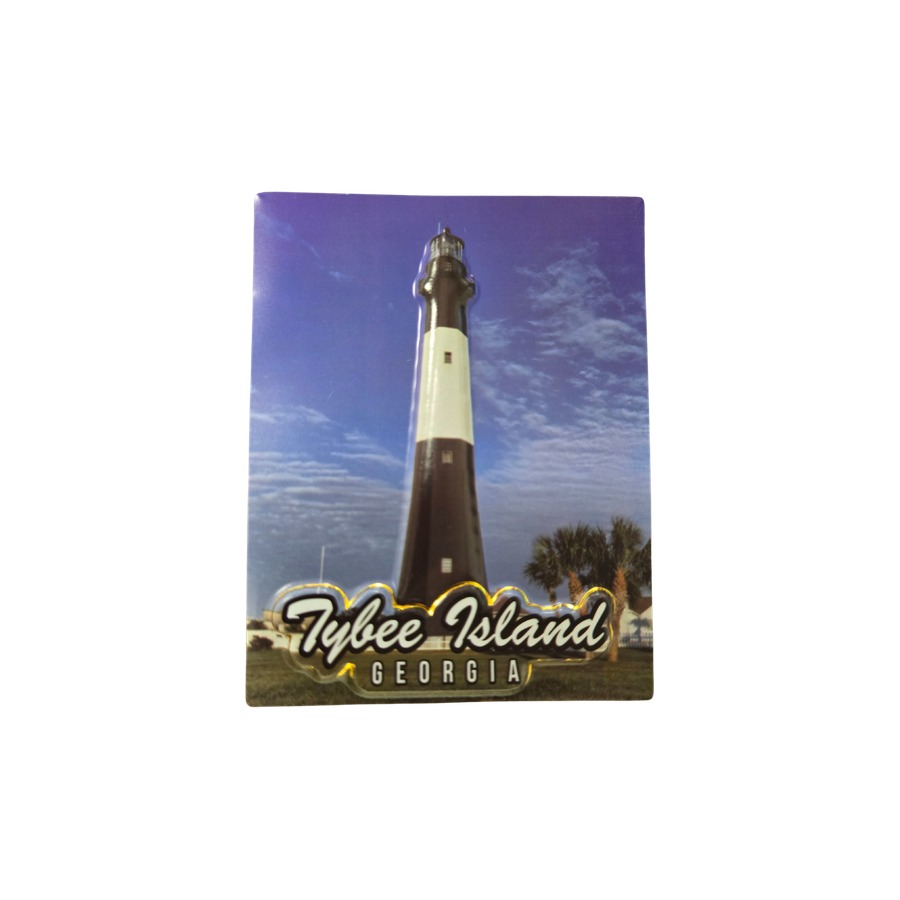 [04184] PVC EMBOSSED MAGNET TYBEE LIGHTHOUSE
