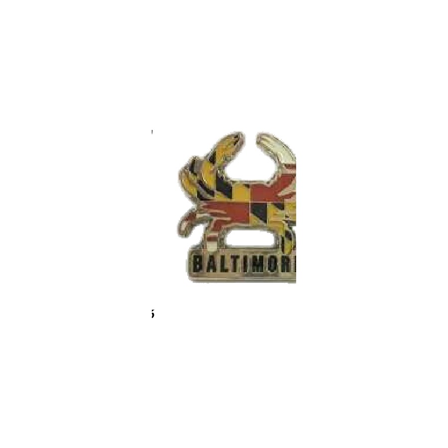 [04804] TAC PIN BALTIMORE MD CRAB FLAG